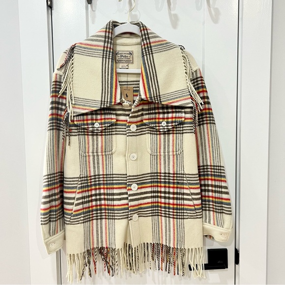 Women's Polo Ralph Lauren Fringe Jacket Size XS! Perfect as jacket or belted ! - Picture 5 of 8